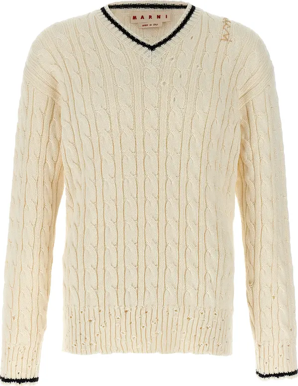 White Cotton Cardigan