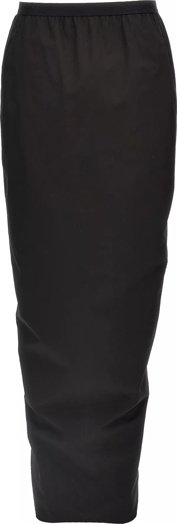 Black Cotton Mini Skirt