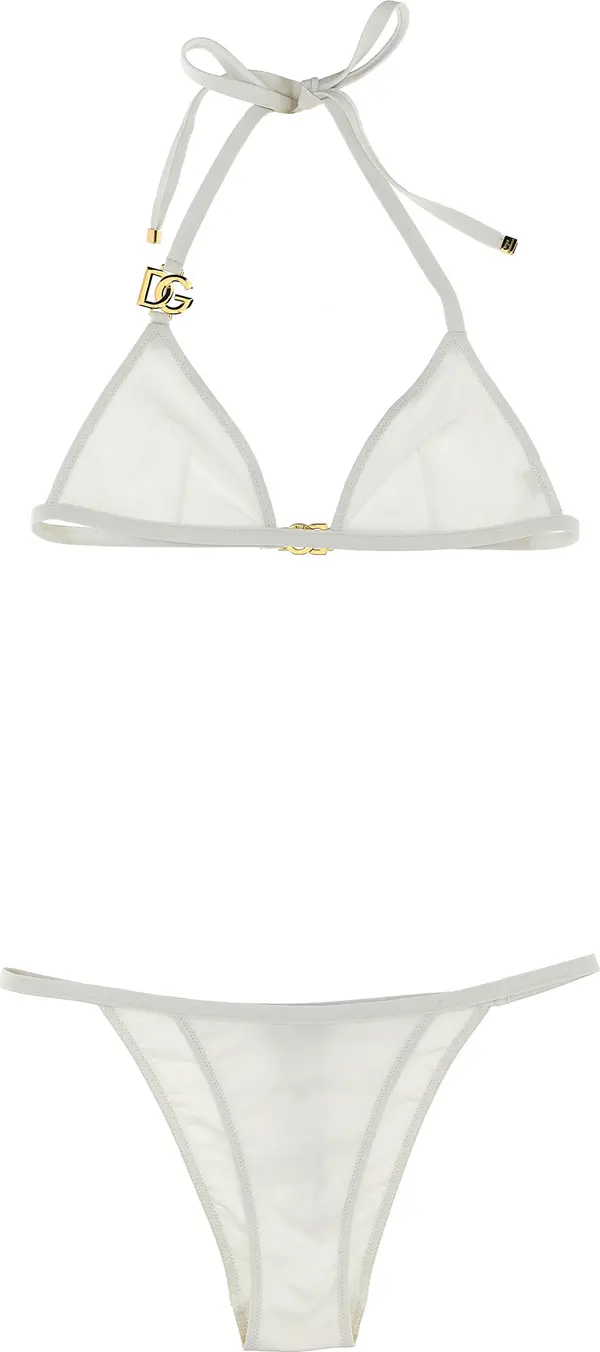 White Polyamide Bikini