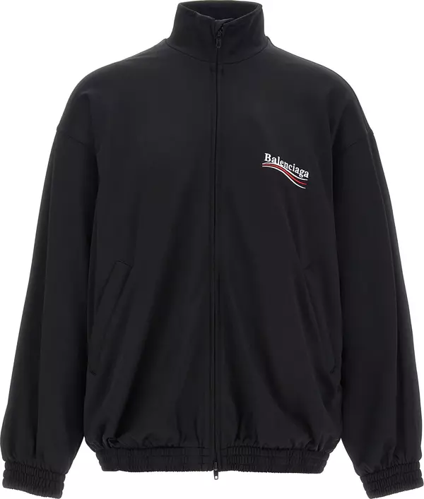 Black Polyamide Sweatshirt