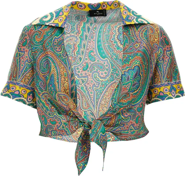 Multicolor Silk Pattern Shirt