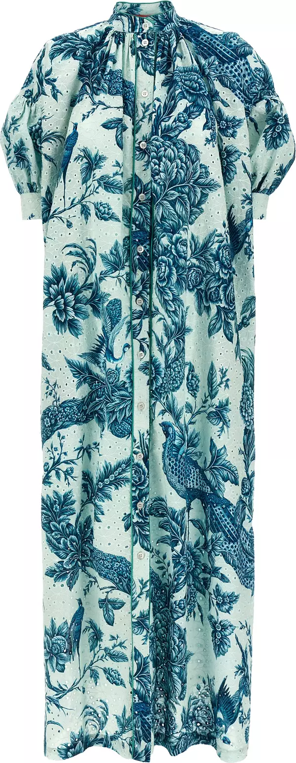 Multicolor Cotton Long Dress