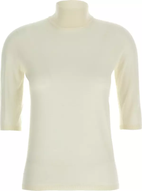 White Virgin Wool Cardigan