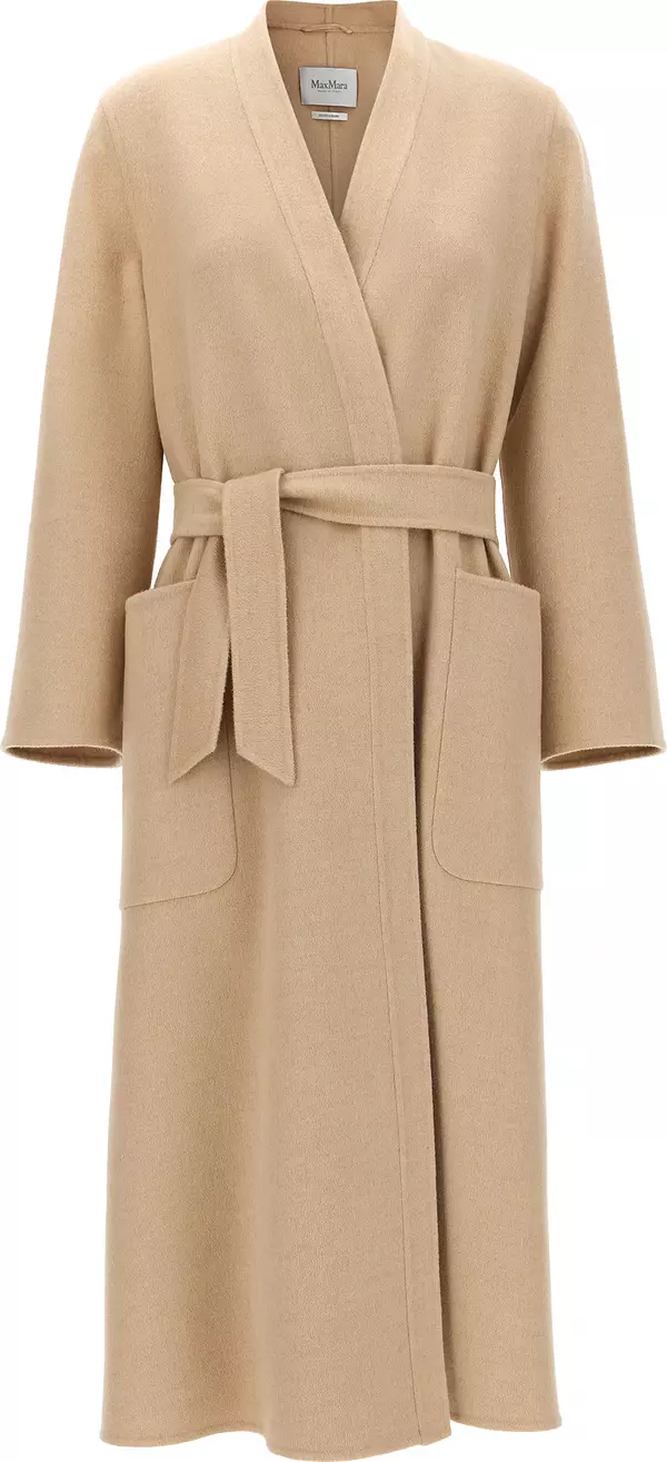 Beige Wool Coat