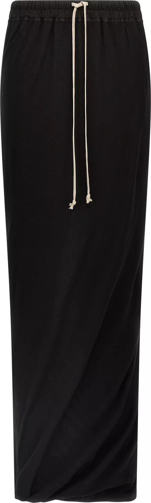Black Cotton Mini Skirt