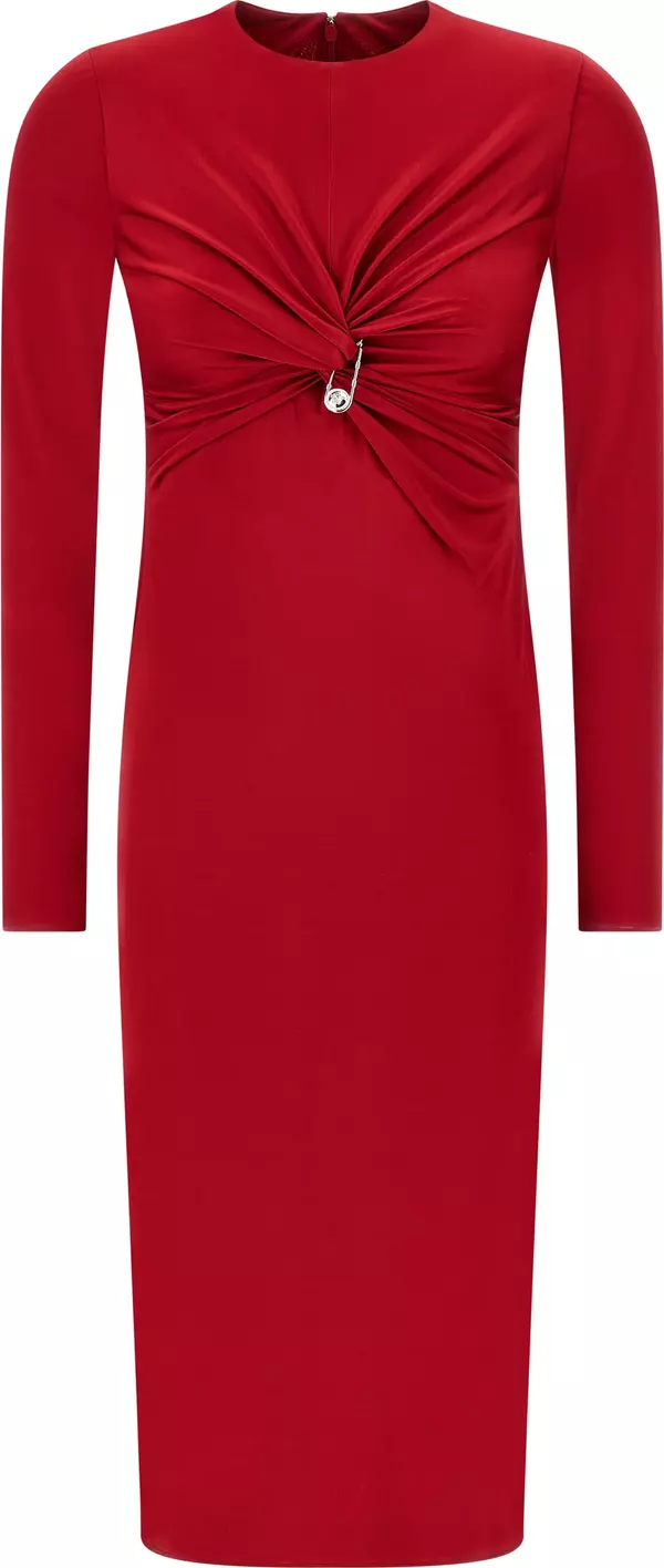 Multicolor Viscose Midi Dress