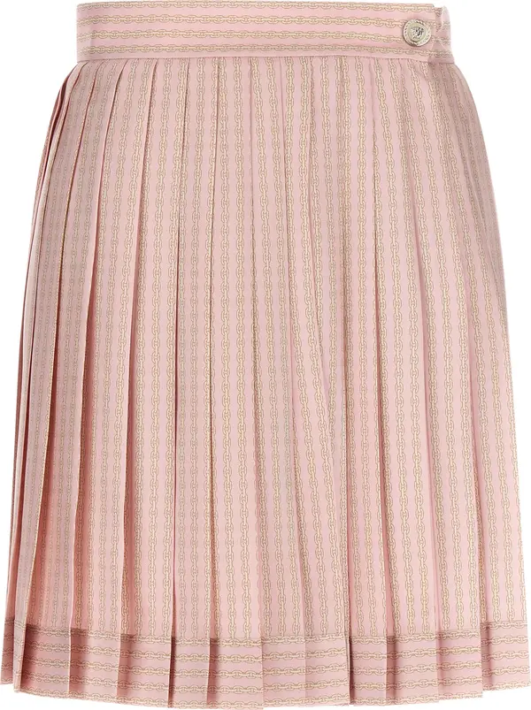 Multicolor Silk Long Skirt