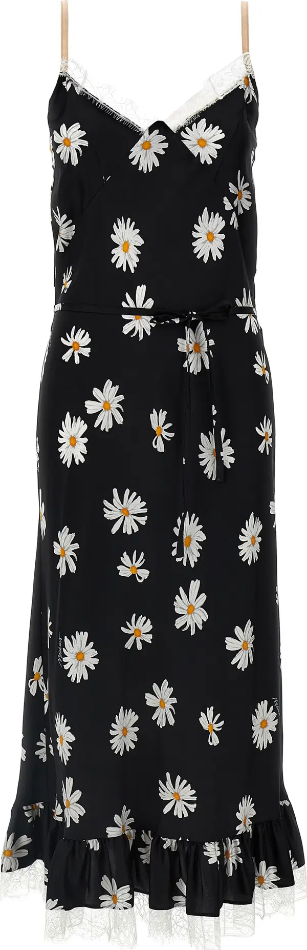 Black Silk Midi Dress
