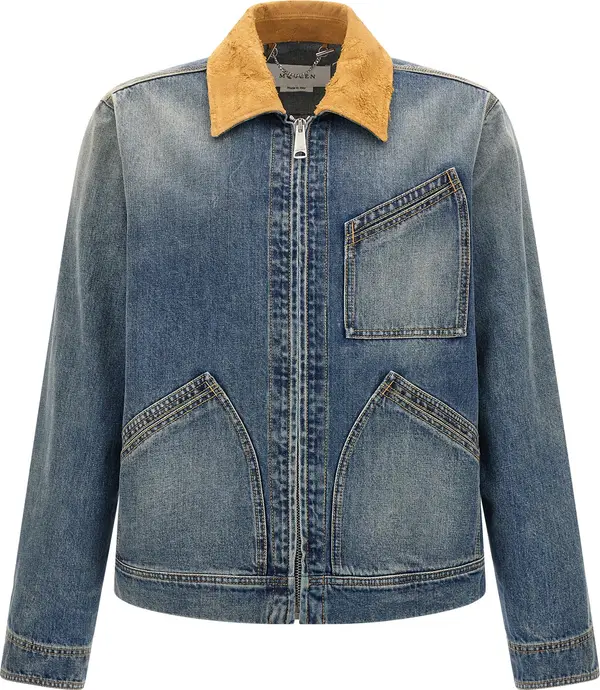 Blue Cotton Denim Jacket