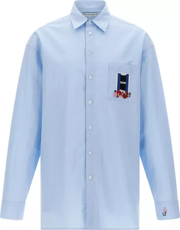 Blue Linen Blouse