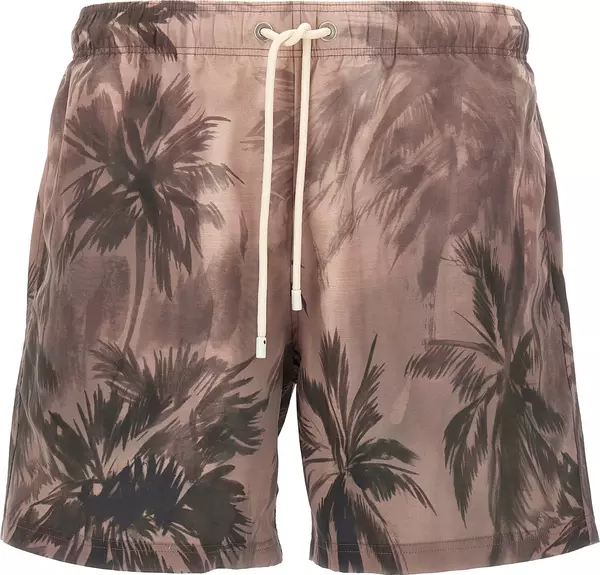 Multicolor Polyester Swim Shorts