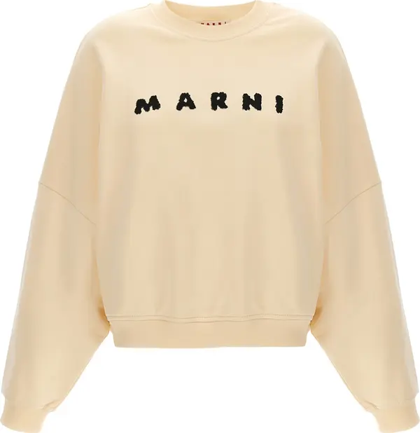 White Cotton Sweatshirt