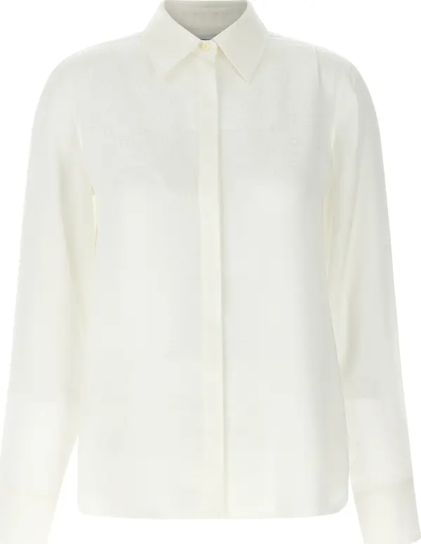 White Silk Blouse