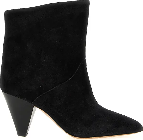 Black Calfskin Ankle Boots