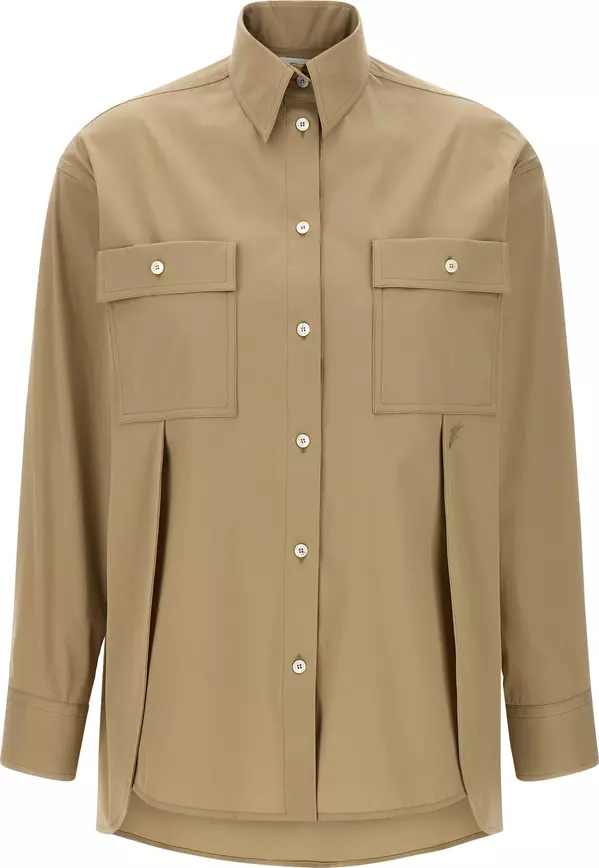 Beige Cotton Blouse