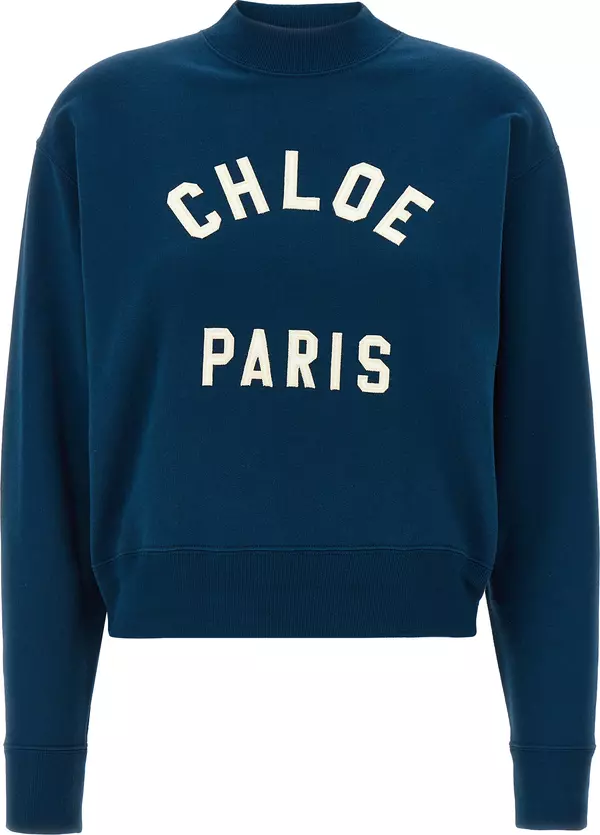 Blue Cotton Sweatshirt