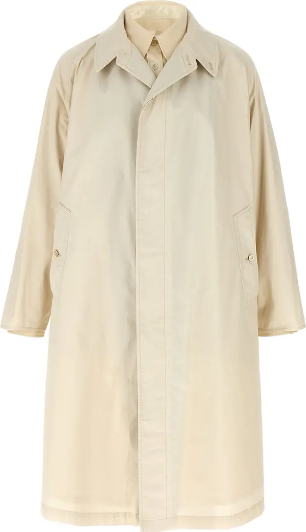 Beige Cotton Coat