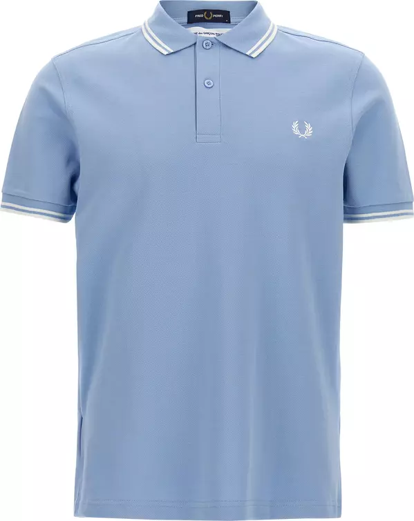 Blue Cotton Polo Shirt