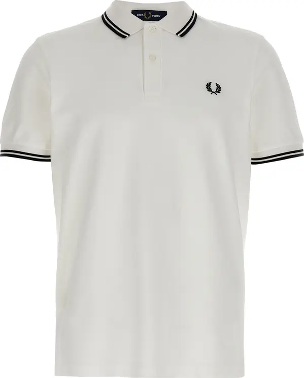 White Cotton Polo Shirt
