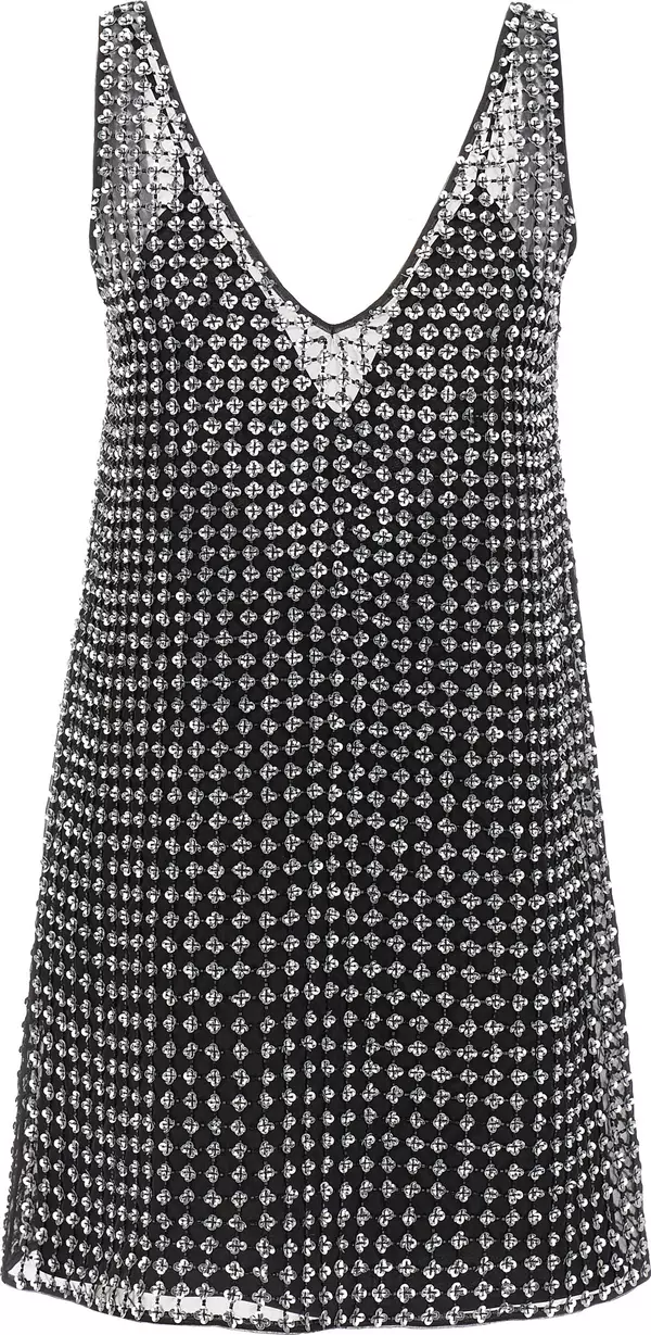 Black Silk Short Dress