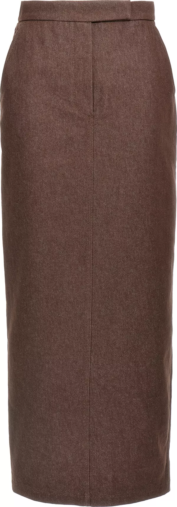 Brown Cotton Mini Skirt