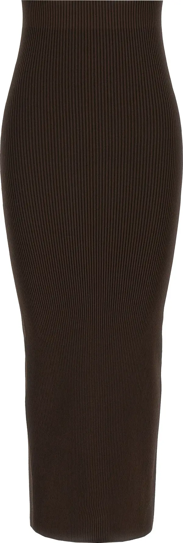 Brown Viscose Mini Skirt