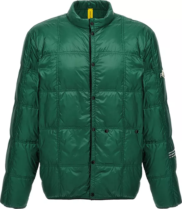 Bicolor Polyamide Full-Length Jacket