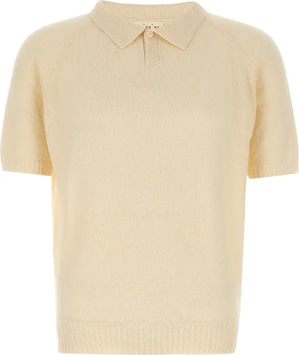 White Cotton Polo Shirt