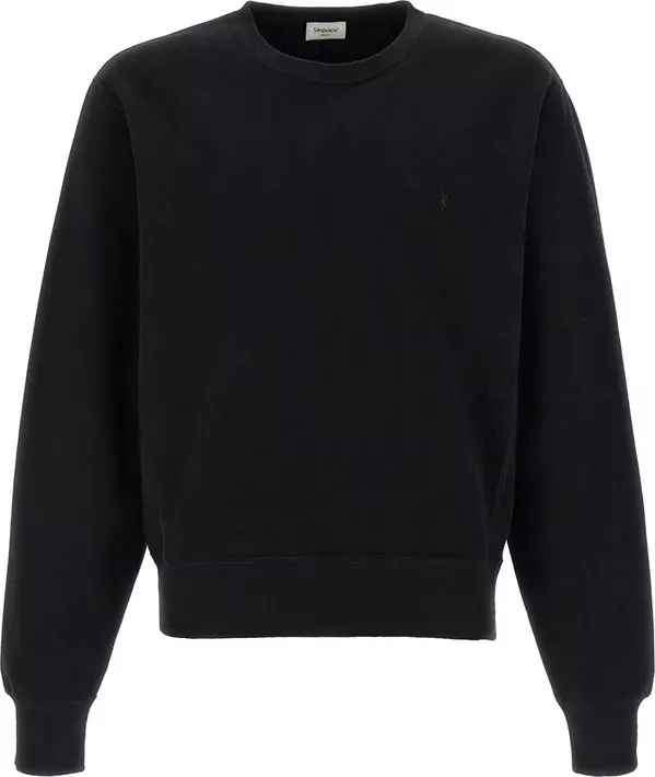 Black Cotton Sweatshirt