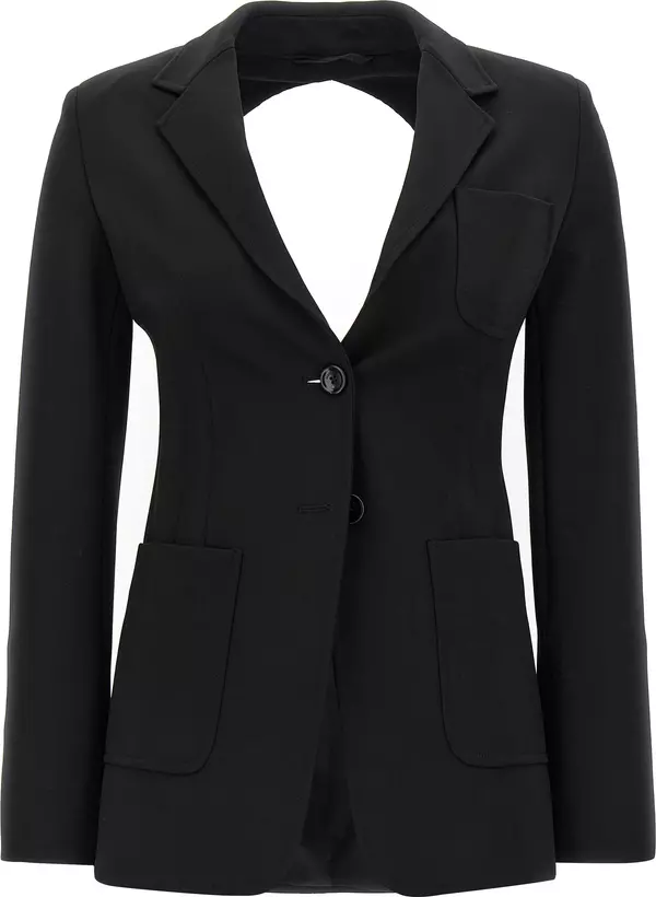Black Viscose Blazer