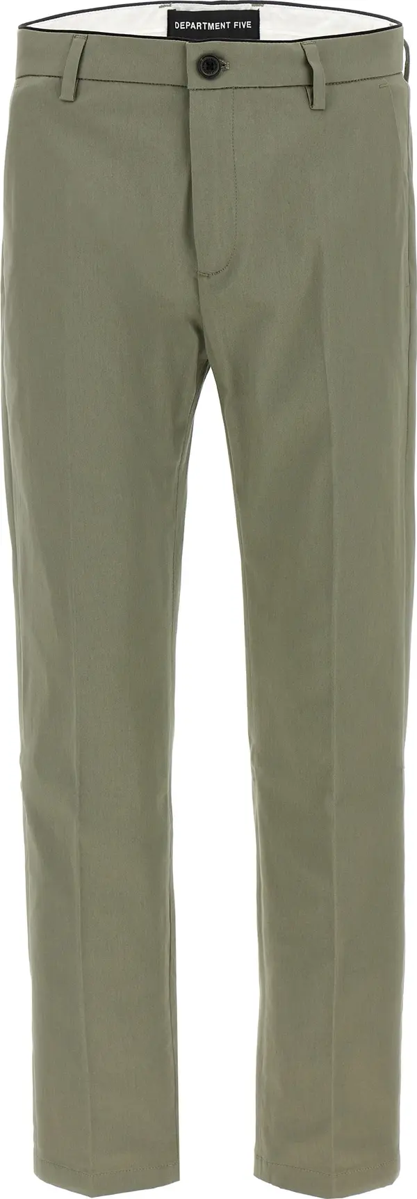 Bicolor Cotton Cropped Pants