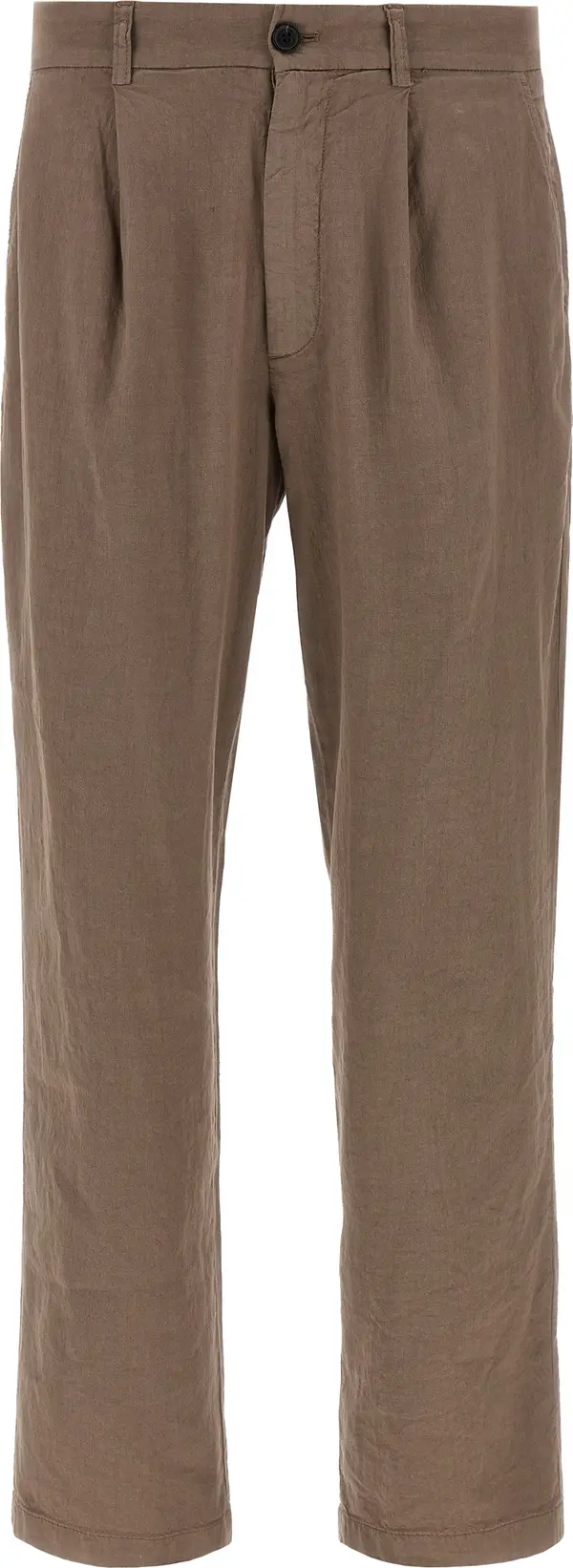 Brown Linen Pants