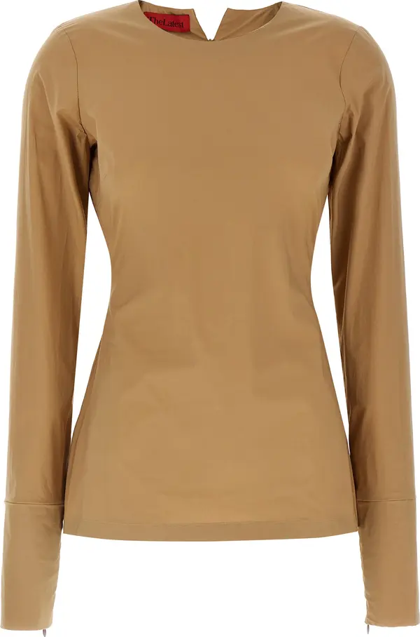 Beige Cotton T-Shirt