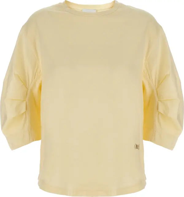Beige Cotton T-Shirt