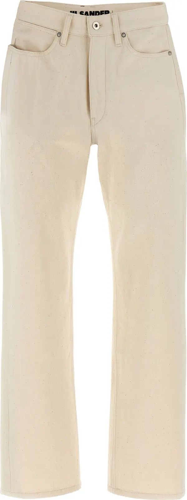 Beige Cotton Jeans Denim