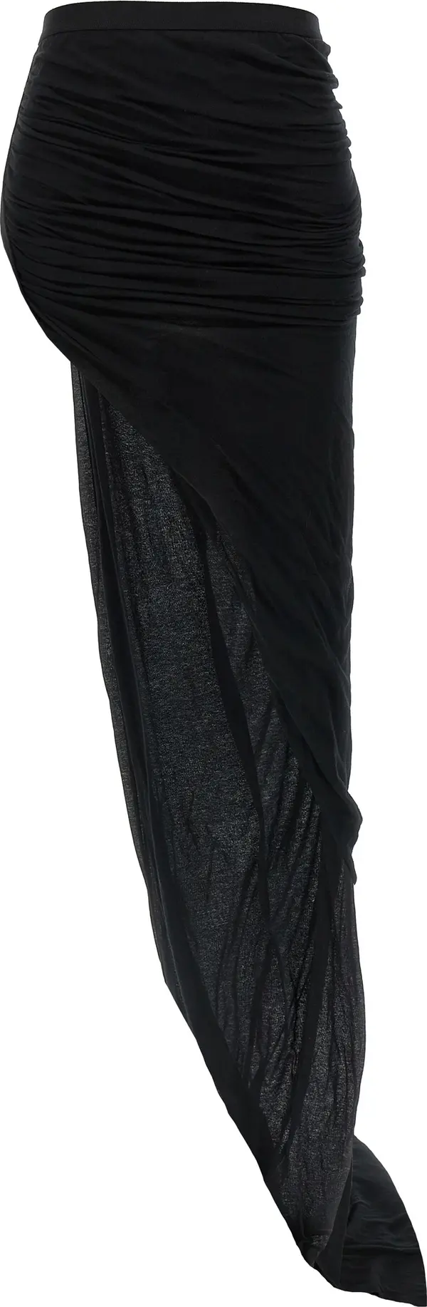 Black Cotton Mini Skirt