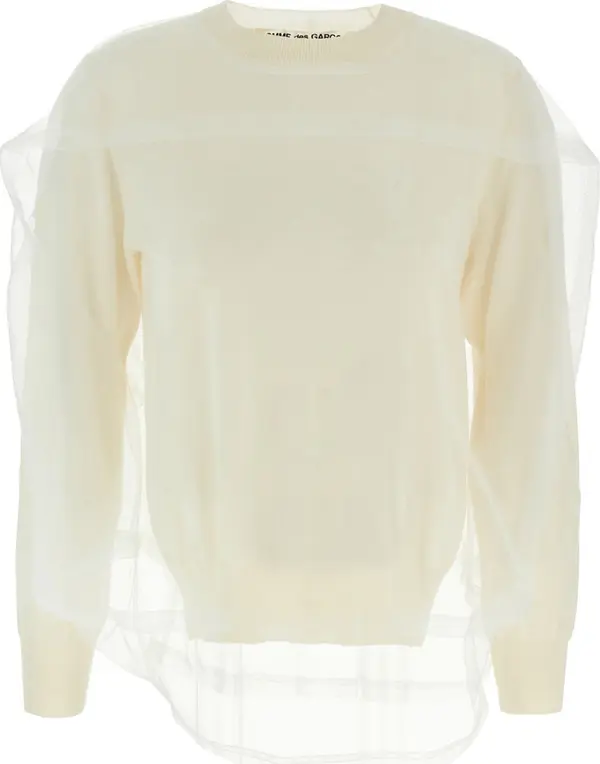 White Wool Cardigan