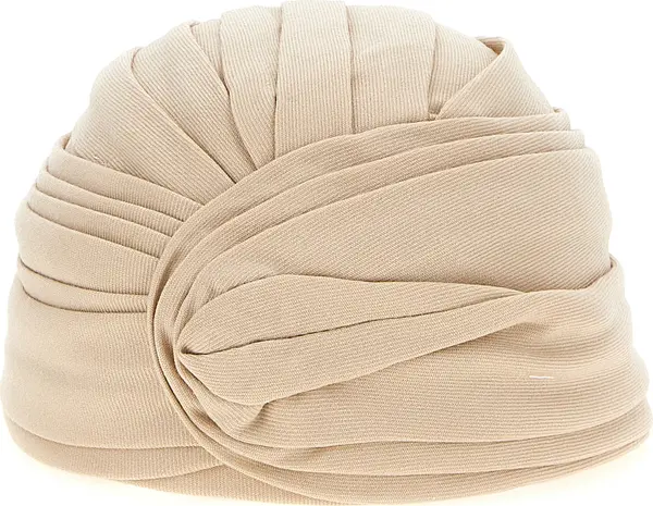 Beige Virgin Wool Hat