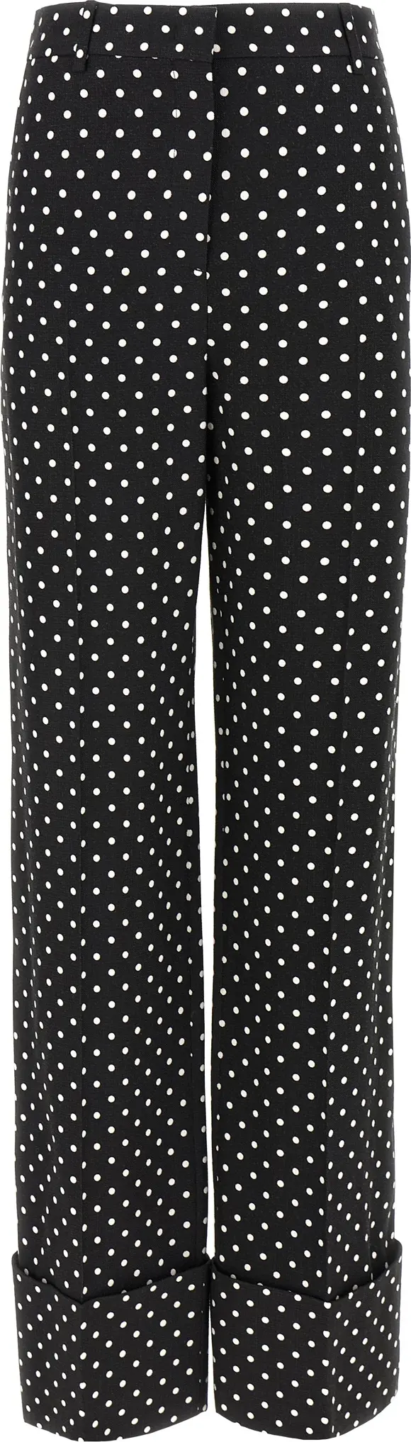 Bicolor Viscose Casual Pants