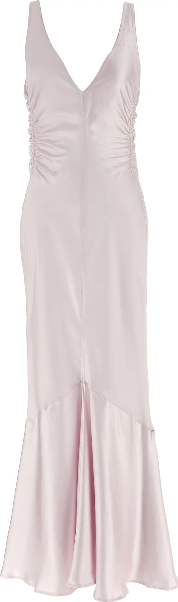 Multicolor Polyester Long Dress