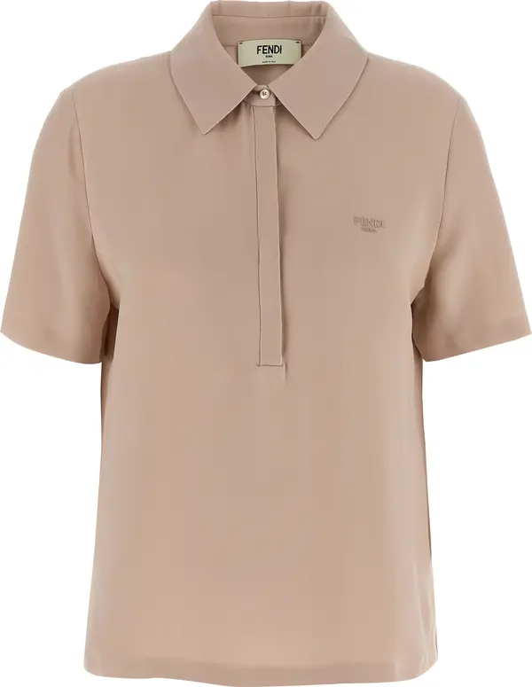 Multicolor Silk Polo Shirt