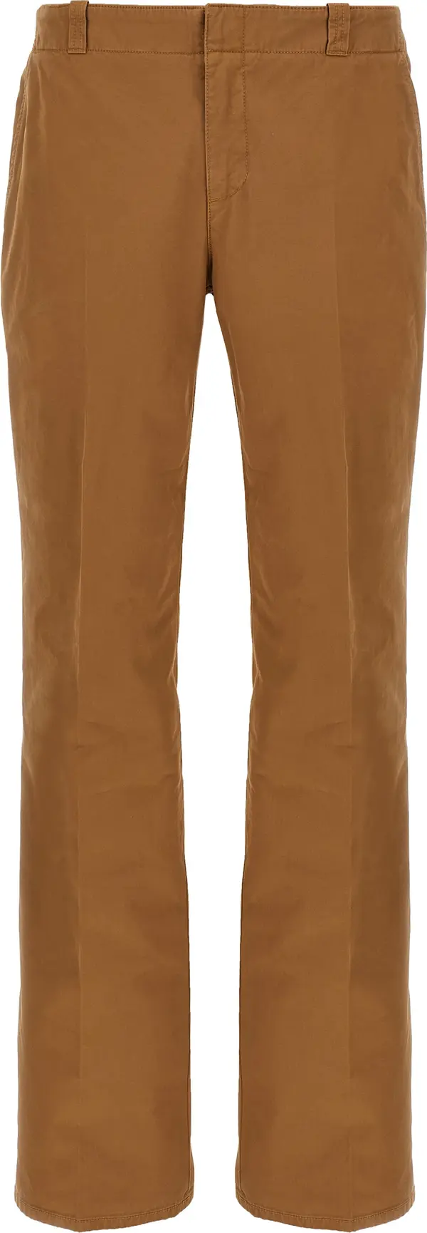 Brown Cotton Chino Pants