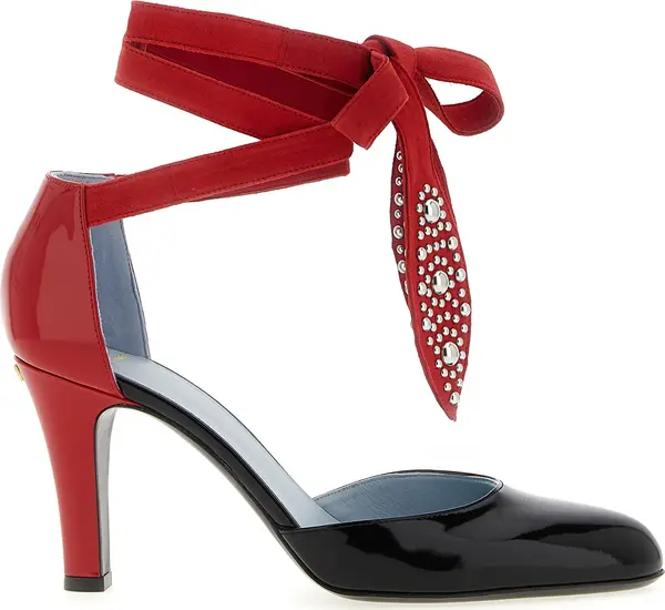 Multicolor Goatskin High Heel Pumps