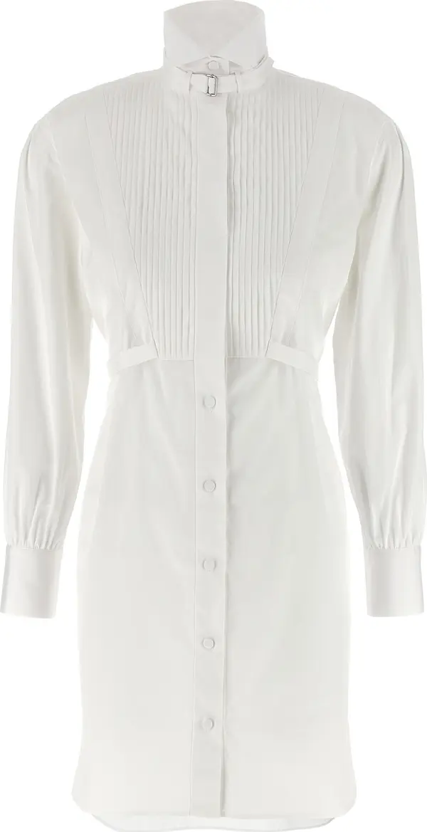 White Cotton Midi Dress