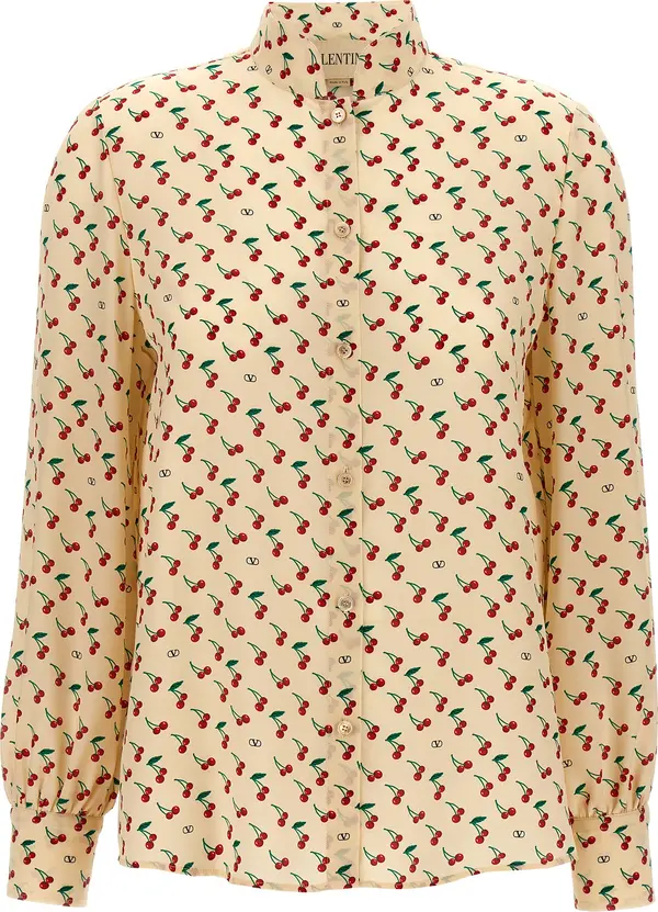 Beige Silk Blouse