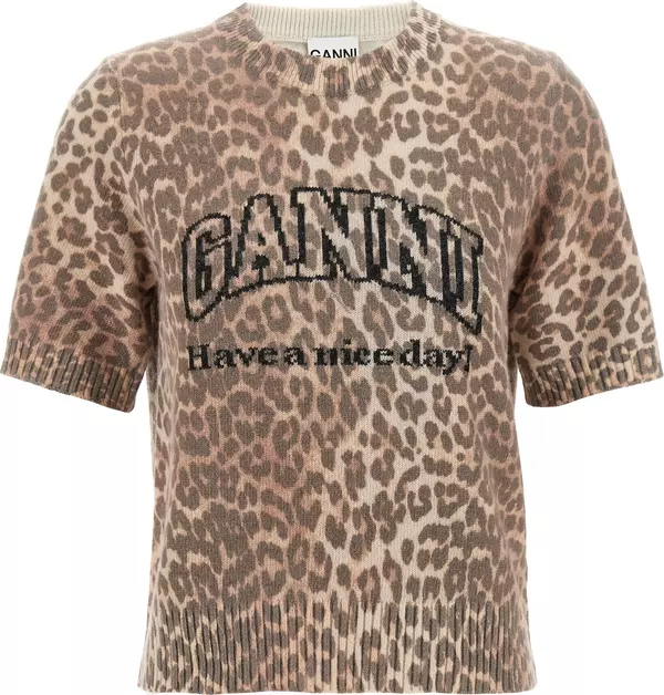 Brown Wool T-Shirt