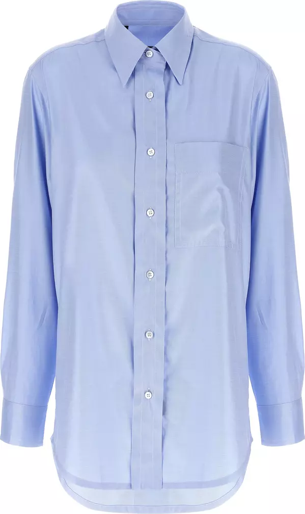 Blue Cotton Blouse