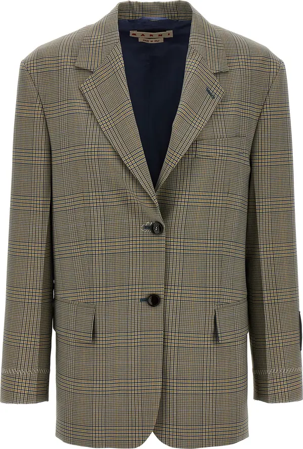 Multicolor Polyester Blazer