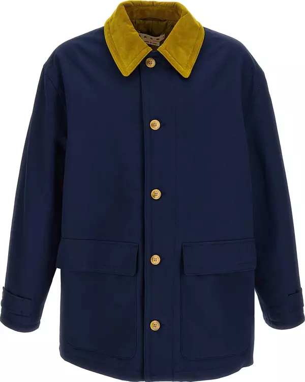 Blue Cotton Parka