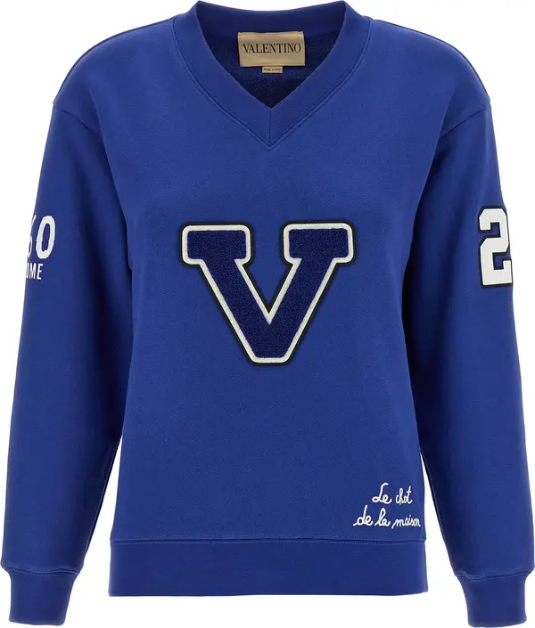 Blue Cotton Sweatshirt